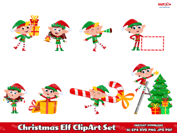 Christmas Elf ClipArt Set: Pro Design Review