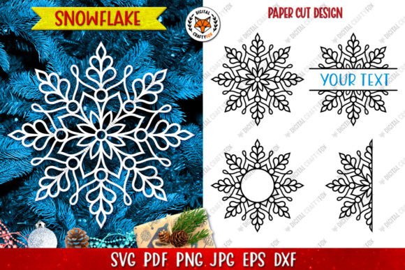Christmas Snowflake SVG: Illustrations for Crafters