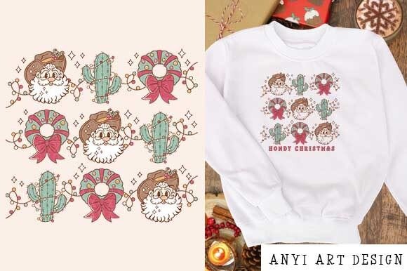 Christmas Western Sublimation PNG: Illustrations Review