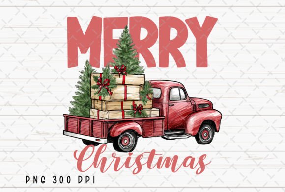 Merry Christmas Trees Vintage Truck PNG: A Seller’s Review