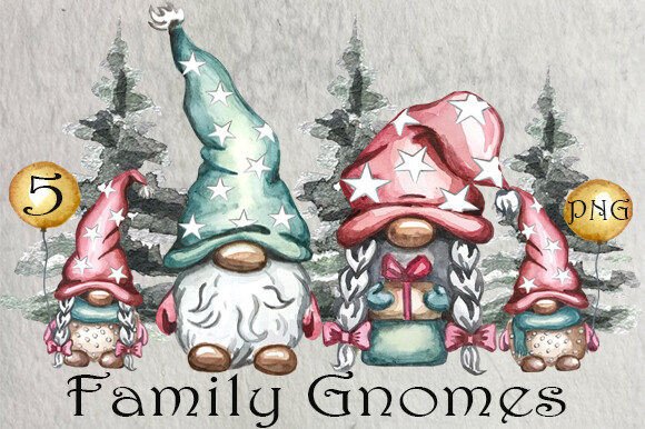 Review: Family Gnomes Christmas Clipart for Embroidery