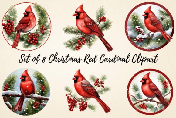 Reviewing the Christmas Red Cardinal Clipart Bundle