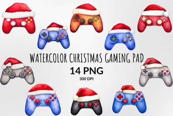 Reviewing Watercolor Christmas Gaming Pad Clipart