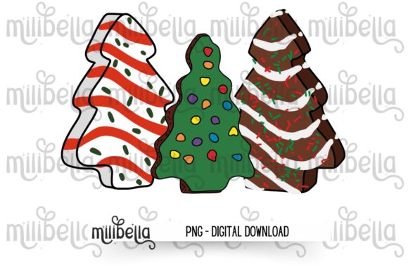 Snack Cake Christmas PNG: Festive Illustrations