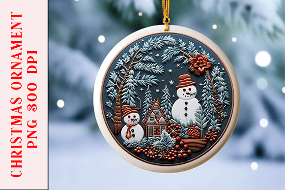Snowman Christmas Ornament Design: Illustrations Review